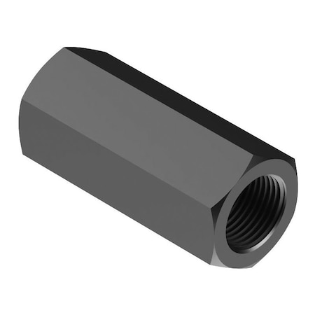 Huyett Coupling Nut, 3/8-24, Steel, Grade A, Zinc Clear Trivalent, 1-1/8 in Lg, 0.5 in Hex Wd NUTP01-0375-1125A563